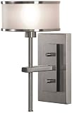 41Cey%2BBxSPL. SL160  Murray Feiss Casual Luxury WB1378BS Small Glass 1 LT 75w (11H x 6W) Sconce Light in Brushed Steel