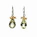 Franki Baker Lemon Yellow Topaz, Pearl & Silver Tear Drop Earrings (1.5