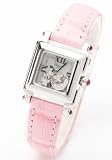 [ショパール]CHOPARD 腕時計 ハッピースポーツ スクエア ムーン＆スターダイヤ ルビー クロコレザー ピンク/ホワイトシェル 27/8892-21 レディース [並行輸入品]