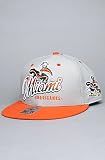 47 Brand Hats The Miami Hurricanes Gray Tricky Lou MVP Snapback Hat in Gray & Orange,Hats for Men