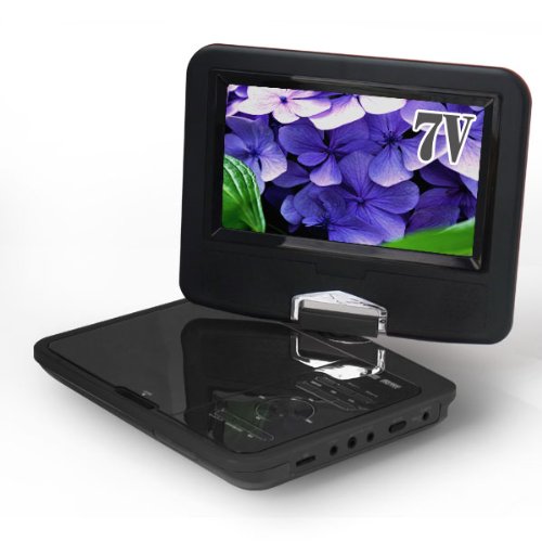 ZOX 7インチ 液晶搭載ポータブルDVDプレーヤー DS-PP70NC112 BK ブラック