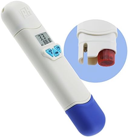 ATC Auto 3 Point Calibration 0~14 Waterproof pH Meter and Temperature Display IP67 waterproof &amp; dustproof housing Data Hold built-in ATC for Aquariums, Lab, Aquaculture, Car washes, Water testing