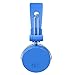 AILIHEN Headphones, C5 Headphones with Microphone & Music Sharing,Foldable Lightweight On Ear Headphone Headset for iPhone iPod iPad Mac Laptop PC (Blue)