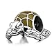 Tortoise Charm 925 Sterling Silver Sea turtle charm Pet Charms for European Bracelet (The penguin) (green)