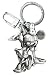 Disney Minnie Waving Pewter Keyring