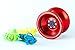 US Yo-Yo - Professional Yo-Yo by MhIL - Yoyo Toy Made of Alloy Aluminum Red for Tricks for Intermediate to Advance YoYo Players 3 Strings + Glove Included a non-responsive Yo-Yo