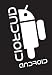 Android Google Sticker Decal. Peel and Stick. White