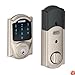 Schlage BE469NXCAM619 Camelot Touchscreen Deadbolt with Nexia Home Intelligence and Alarm, Satin Nickel (Z-Wave)