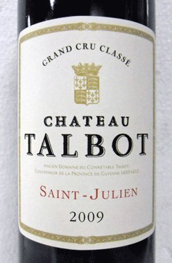 シャトー・タルボ　2009　Talbot  ボルドー産赤ワイン
