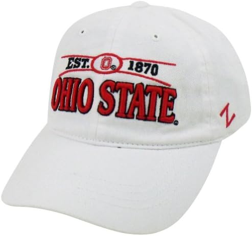 NCAA Ohio State Buckeyes Zephyr Curved Bill Sun Buckle OSU Hat Cap Relax Wash