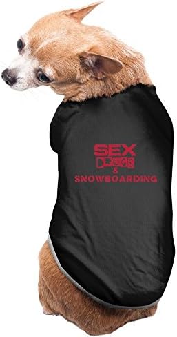 YXMXL Interesting In English Snowboarding Small Pet Dog Vest Pet Clothes Black