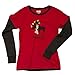Lazy One Women's Moosletoe Fitted Pajama Thermal Tee