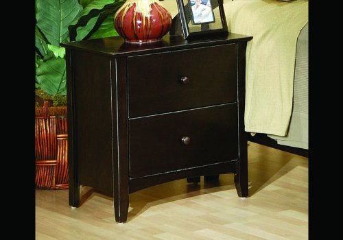 Contemporary Nightstand Cappuccino Finish Night Stand Contemporary Nightstand Cappuccino Finish Night Stand