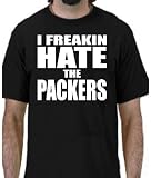 I FREAKIN HATE THE PACKERS FOOTBALL ATTITUDE TEE SHIRT