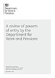 A review of powers of entry by the Department for Work and Pensions
