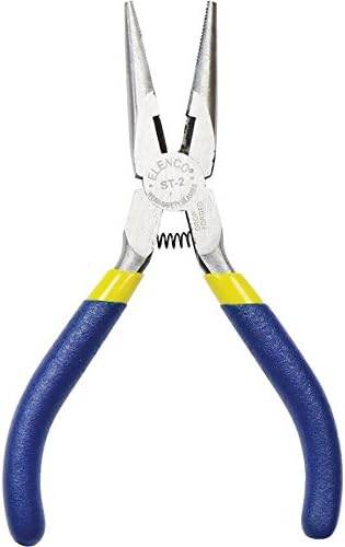 WEmake Polished Carbon Steel Long Nose Pliers, 5"