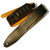 Produkt-Bild: Boston Gitarrengurt Leder gepolstert schwarz