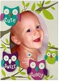 Burnes of Boston 538846 Baby Baby Cute, Sweet, Cuddly Owls Picture Frame, Multi, 4 by 6-Inch