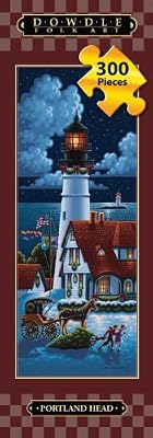Portland Head Lighthouse 300pc 8x24 Tall Jigsaw Puzzle by Eric Dowdle