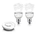 Philips LivingWhites Starter Kit E27 20W x2, ampoule avec variateur d'intensit�, t�l�commande incluse 92618700