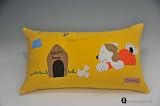 Happy Rini Patch Work Kids Pillow 1 Piece Rectangle Small Size(yellow)
