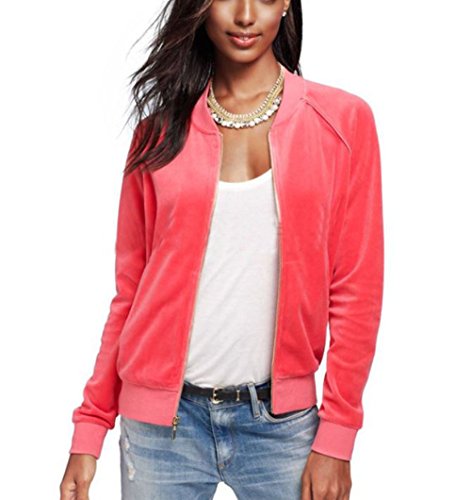 Juicy Couture Relaxed Velour Bomber Jacket