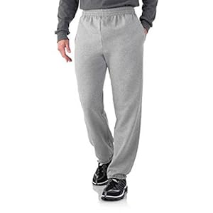 Fruit of the Loom Men's Elastic Bottom Sweatpant (3XL, Steel Grey)