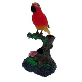 DECORATIVE TALKING PARROT FUN TOY WITH RECORD FUNCTION
