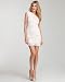 One Shoulder Mixed Lace Dress - WHITE (M)