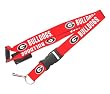 Georgia Bulldogs Clip Lanyard Keychain Id Holder Ticket