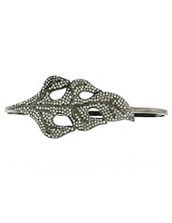 Leaf Palm Bracelet Diamond Pave Sterling Silver Best Friend Gift Jewelry
