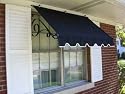 4-Ft Awning w/Iron Scrolls - True Black