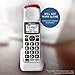 Panasonic KX-TGMA44W Amplified Additional Cordless Handset for KX-TGM420W, White