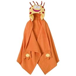 Alex Moody Monsters Hooded Towel - Orange
