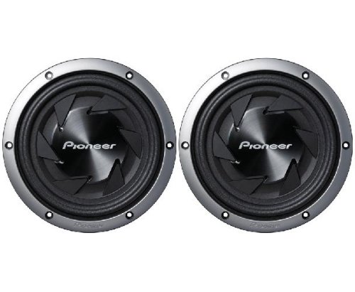 Pioneer TSSW251 800-Watt 10-Inch Shallow Mount Subwoofer - 2 Pack