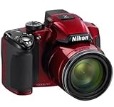 Nikon COOLPIX P510 16.1 MP CMOS Digital Camera with 42x Zoom NIKKOR ED Glass Lens and GPS Record Location (Red)