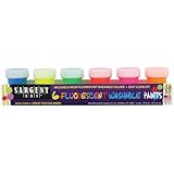 Sargent Art 66-5525 Washable Fluorescent Paint Set, 6-Count