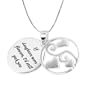 Sterling Silver "If Daughters Were Flowers, I'd Still Pick You" Two-Charm Necklace, 18"