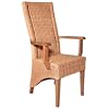 Hansen Rattan 3638/F610 Peddigrohr-Armlehnstuhl / honig gebeizt, ohne Polster / B 60 T 50 H 111 SH 47 cm