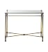 (02898186) Antique Brass & Glass Console Table in Household & Kitchen