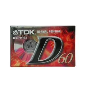 TDK D60 - pack of 10 - Audio Cassette Tapes for any purpose.