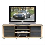 Wood Technology CMV66 - Solid Hardwood Oak TV Stand/Video Cabinet (66 W)