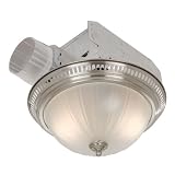NuTone Satin Nickel Bathroom Exhaust Fan with Light