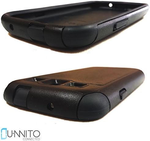 UnnitoTM [HYBRID] *1 Year Warranty* Protective Case [DUAL LAYERED] Commuter Protection Cover [+Free Screen Protector] (Black - Galaxy S3)