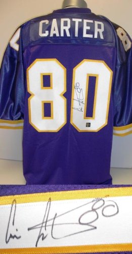 Minnesota Vikings - Cris Carter Autographed Purple Custom Jersey