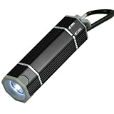 Neiko 2-in-1 Flashlight and Lantern Nichia LED Flashlight with Hanging Carabiner Clip- 0.5 Watt, 1xAA, Graphite Color
