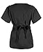G Med Women's Mock Wrap Missy Scrub Top and Pant 2 PC Sets