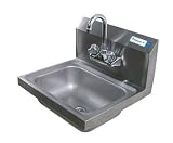 BK Resources Hand Sink With Hardware BKHS-W-1410-P