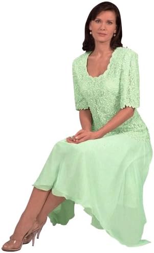 The Evening Store Tea Length Mother of the Bride Dress in Mint