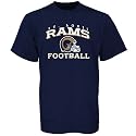 Reebok St. Louis Rams Navy Blue Youth Stacked Helmet T-shirt